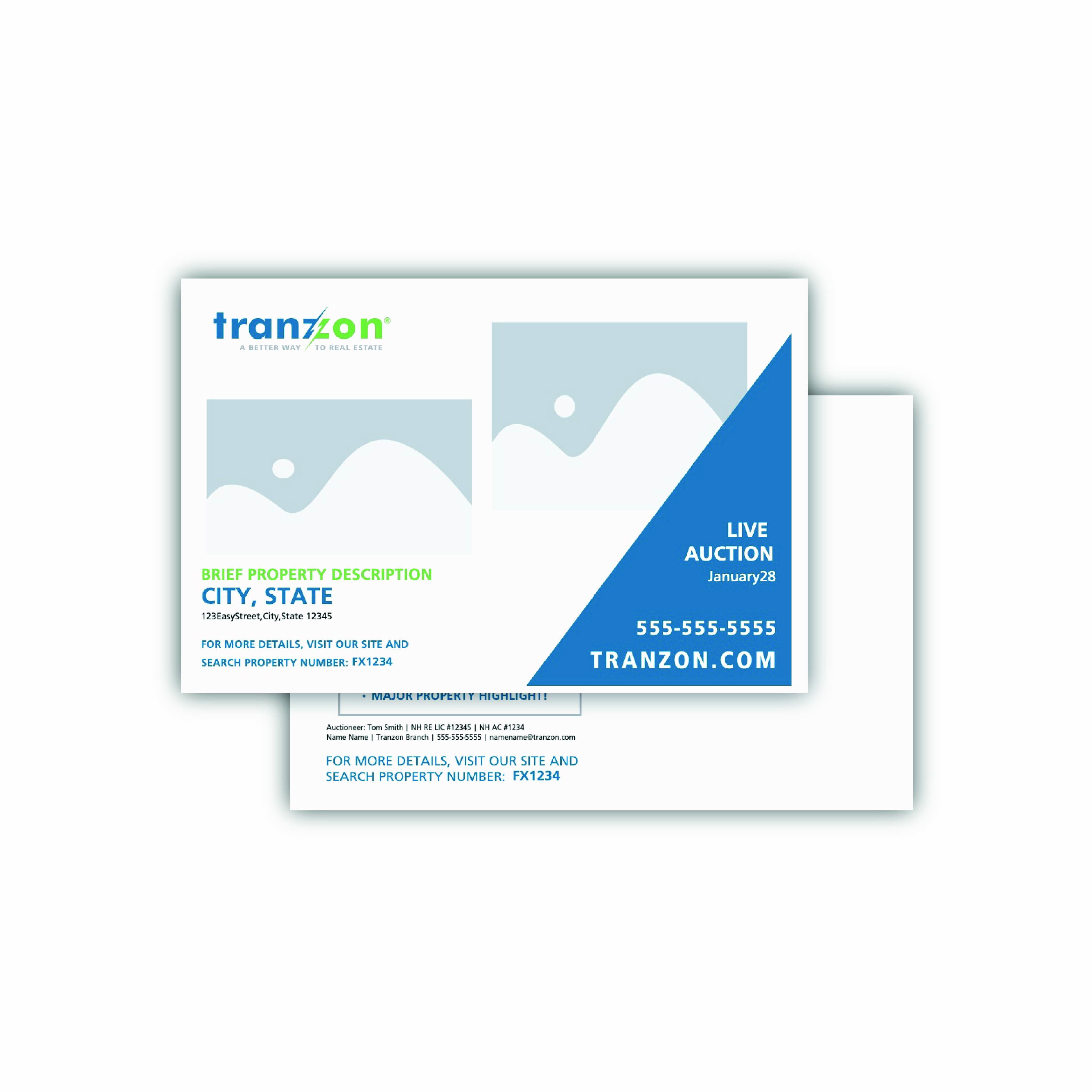 Tranzon Postcard 9×6 – Dual Feature Edition (2-Photo Layout)